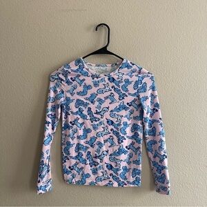 Lilly Pulitzer Girls Sammy Ruff Night Pajama Top